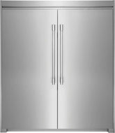 Stainless Side-by-Side Column Refrigerator & Freezer with Flat Trim Kit