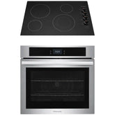 2-pc. Stainless Package with 30” Single Electric Wall Oven & 30” Electric Cooktop