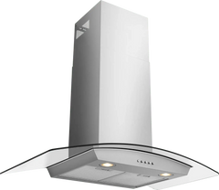 36" Glass Canopy Hood