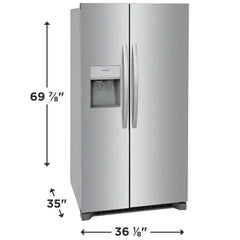 26 Cu. Ft. 36" Standard-Depth Side-by-Side Refrigerator