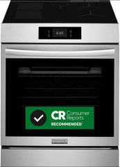 30" Front Control Induction Range with Stone-Baked Pizza