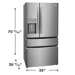 26 Cu. Ft. Standard-Depth 4-Door French Door Refrigerator