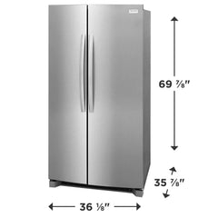 26 Cu. Ft. 36” Standard-Depth Side-by-Side Refrigerator with Free Additional Filter Kit