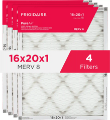 PureAir® 16" x 20" x 1" MERV 8 Allergen Air Filter - 4 Pack