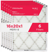 PureAir® 16" x 20" x 1" MERV 8 Allergen Air Filter - 6 Pack