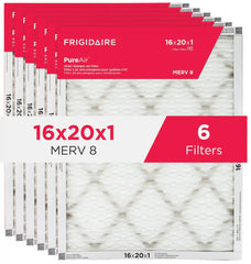 PureAir® 16" x 20" x 1" MERV 8 Allergen Air Filter - 6 Pack