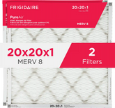 PureAir® 20" x 20" x 1" MERV 8 Allergen Air Filter - 2 Pack