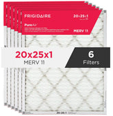 PureAir® 20" x 25" x 1" MERV 11 Premium Allergen Air Filter - 6 Pack