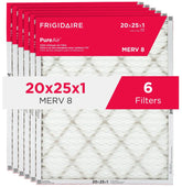 PureAir® 20" x 25" x 1" MERV Allergen 8 Air Filter - 6 Pack