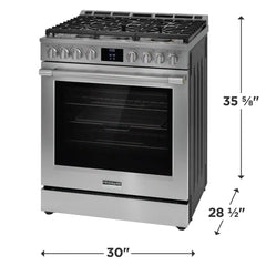 30” Gas Range with No Preheat + Air Fry, Includes Air Fry Tray