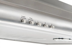 36" Overhead Range Hood