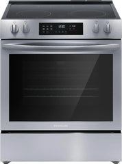 4-pc. Stainless Package with Standard-Depth Side-by-Side Refrigerator & Electric Range