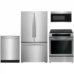 4-pc. Stainless Package with Standard Depth French Door Refrigerator & Induction Range