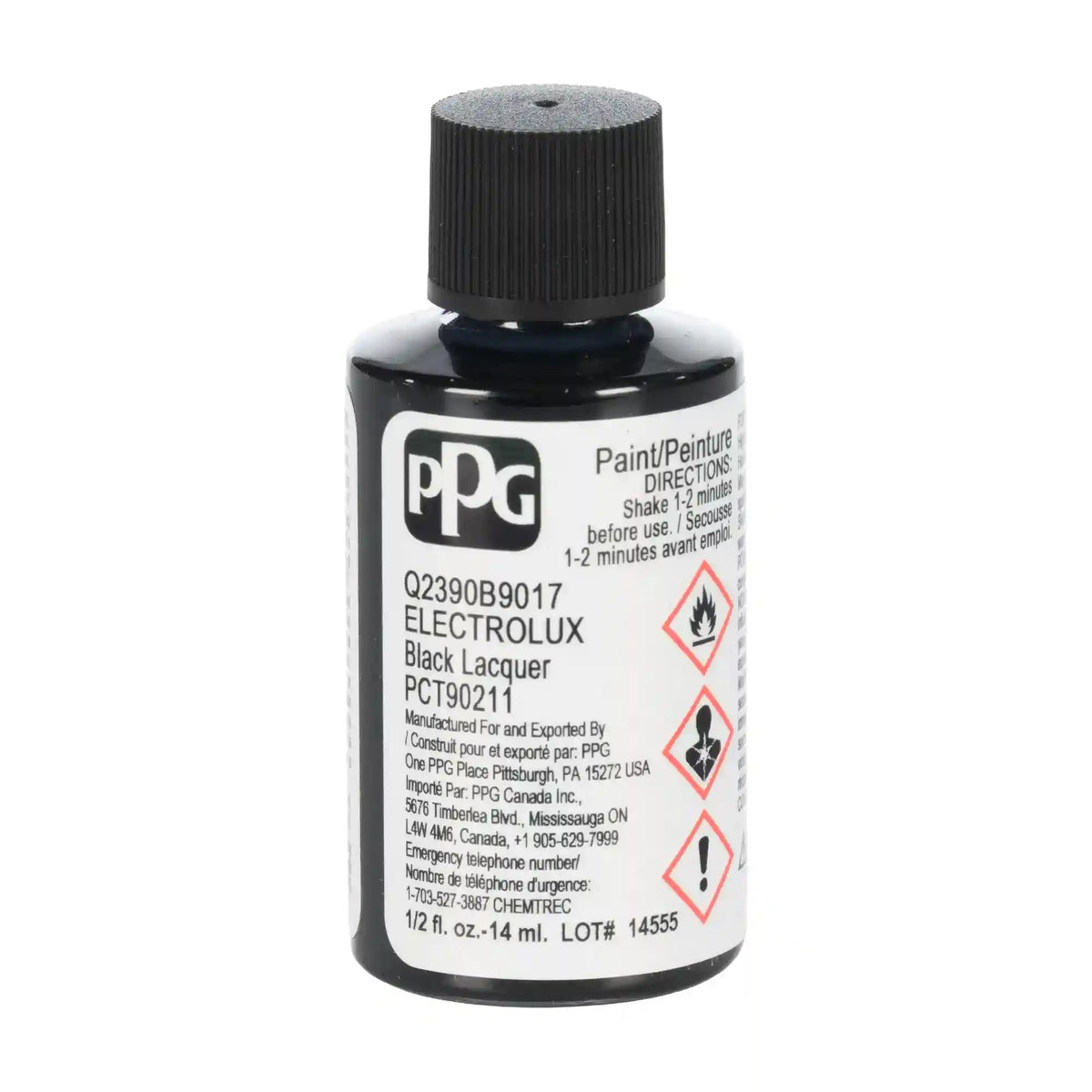 Black Touchup Paint Bottle
