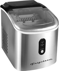 26-lb Retro Countertop Ice Maker with Self-Clean – Stainless Steel