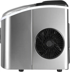 26-lb Retro Countertop Ice Maker with Self-Clean – Stainless Steel