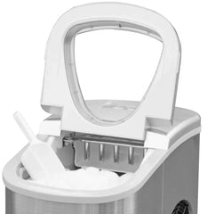 26-lb Compact Countertop Ice Maker – Stainless Steel