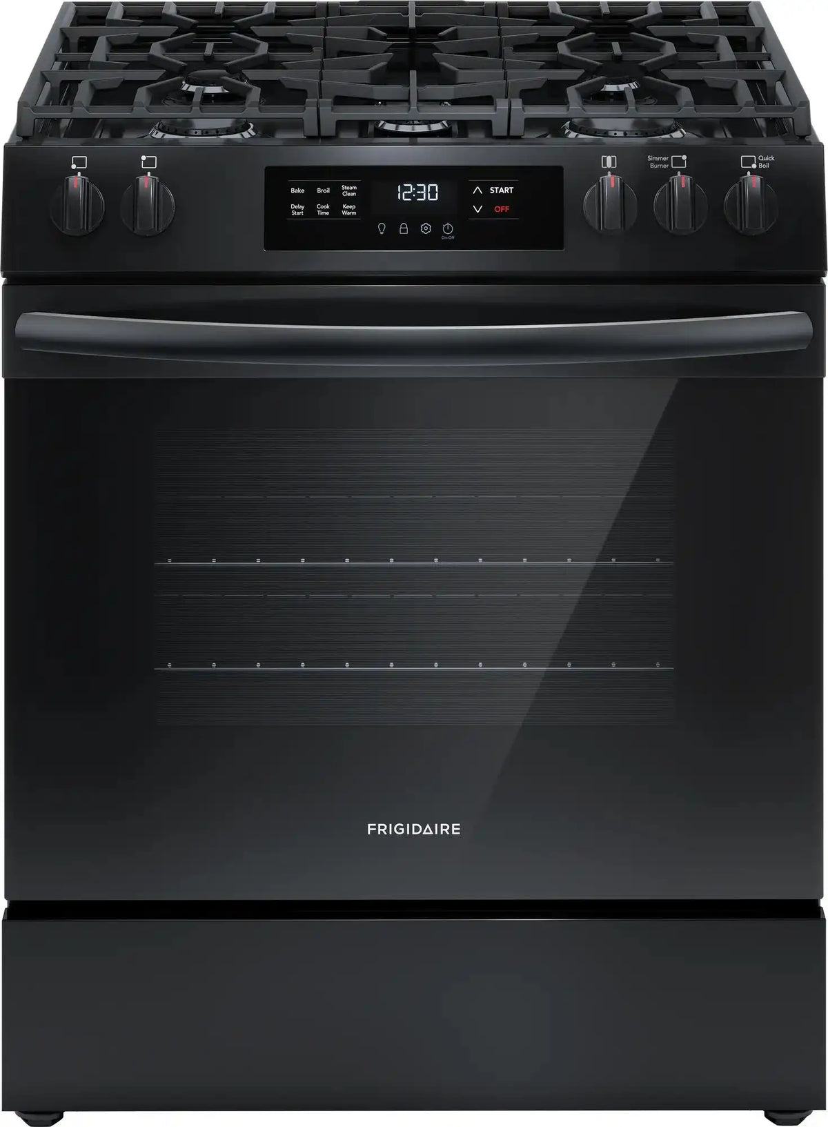30" Gas Range with Steam Clean