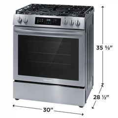 30" Front Control Gas Range, Includes Free Glide Rack