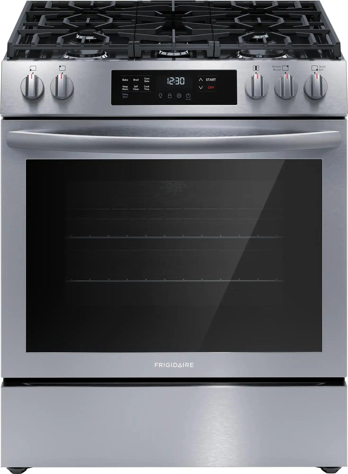 30" Front Control Gas Range, Includes Free Glide Rack