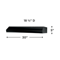 30" Overhead Range Hood
