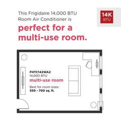 14,000 BTU Wall Room Air Conditioner 208/230 V