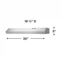 36" Overhead Range Hood