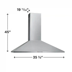 36" Stainless Canopy Wall-Mount Hood