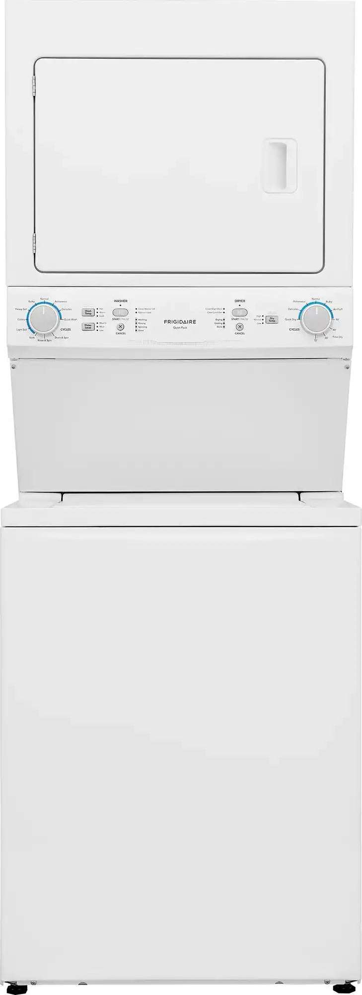 Electric Long Vent Stacked Laundry Center - 3.9 Cu. Ft Washer and 5.5 Cu. Ft. Dryer