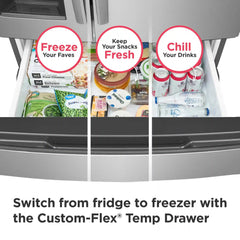 26 Cu. Ft. Standard-Depth 4-Door French Door Refrigerator
