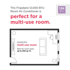3-in-1 Connected Portable Room Air Conditioner 12,000 BTU (ASHRAE) / 8,000 BTU (DOE)