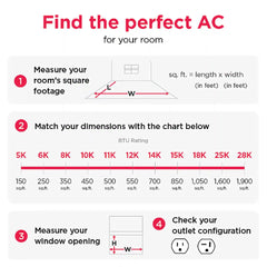 23,200 BTU Window Room Air Conditioner with Supplemental Heat