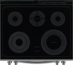 30" Front Control Electric Range with Total Convection