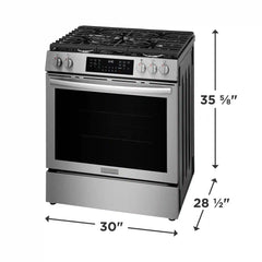 30" Gas Range with No Preheat + Air Fry