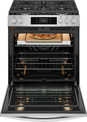 30" Front Control Gas Range with Stone-Baked Pizza