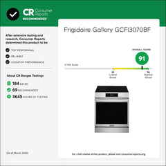 30" Front Control Induction Range with Stone-Baked Pizza