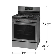 30" Gas Range with No Preheat + Air Fry