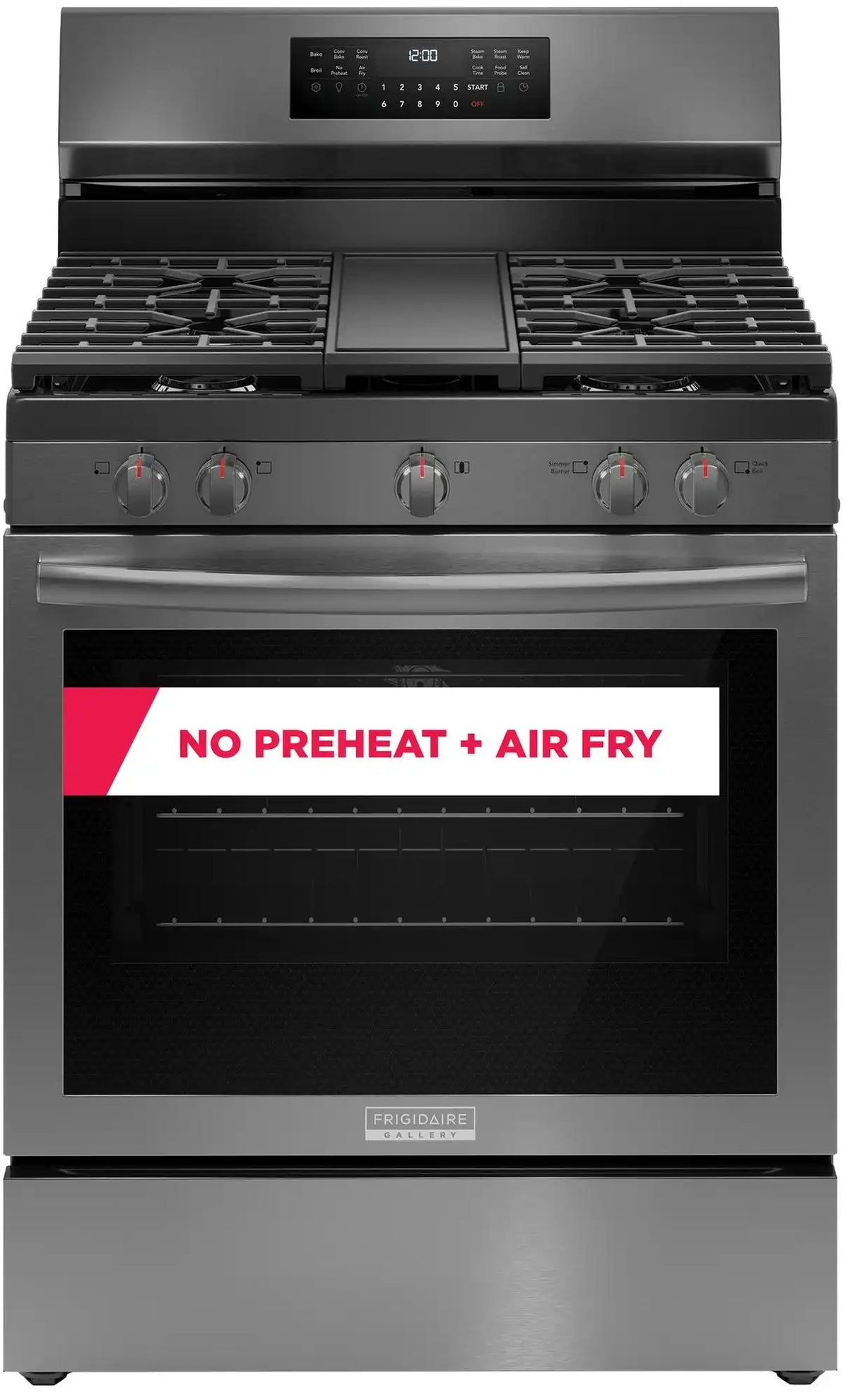 30" Gas Range with No Preheat + Air Fry