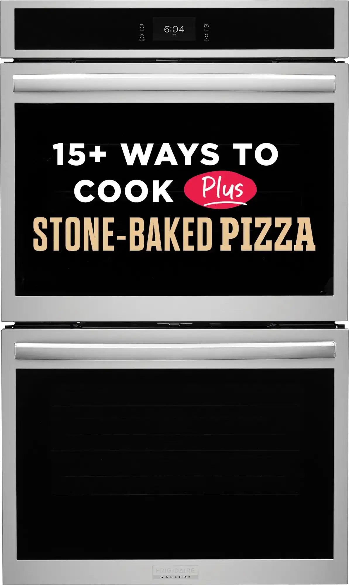 30" Double Electric Wall Oven with Stone-Baked Pizza
