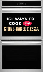 30" Double Electric Wall Oven with Stone-Baked Pizza