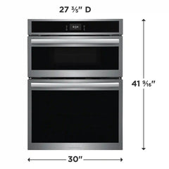 30" Electric Wall Oven and Microwave Combination with Stone-Baked Pizza