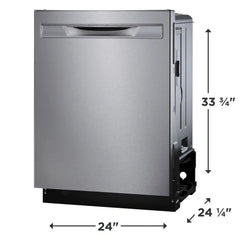 24" Stainless Steel Tub Dishwasher with CleanBoost™ and Adaptive Quick Wash