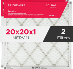PureAir® 20" x 20" x 1" MERV 11 Premium Allergen Air Filter - 2 Pack