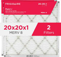 PureAir® 20" x 20" x 1" MERV 8 Allergen Air Filter - 2 Pack