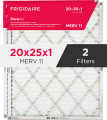 PureAir® 20" x 25" x 1" MERV 11 Premium Allergen Air Filter - 2 Pack