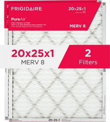 PureAir® 20" x 25" x 1" MERV Allergen 8 Air Filter - 2 Pack