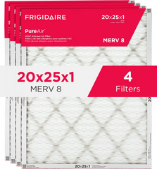 PureAir® 20" x 25" x 1" MERV Allergen 8 Air Filter - 4 Pack