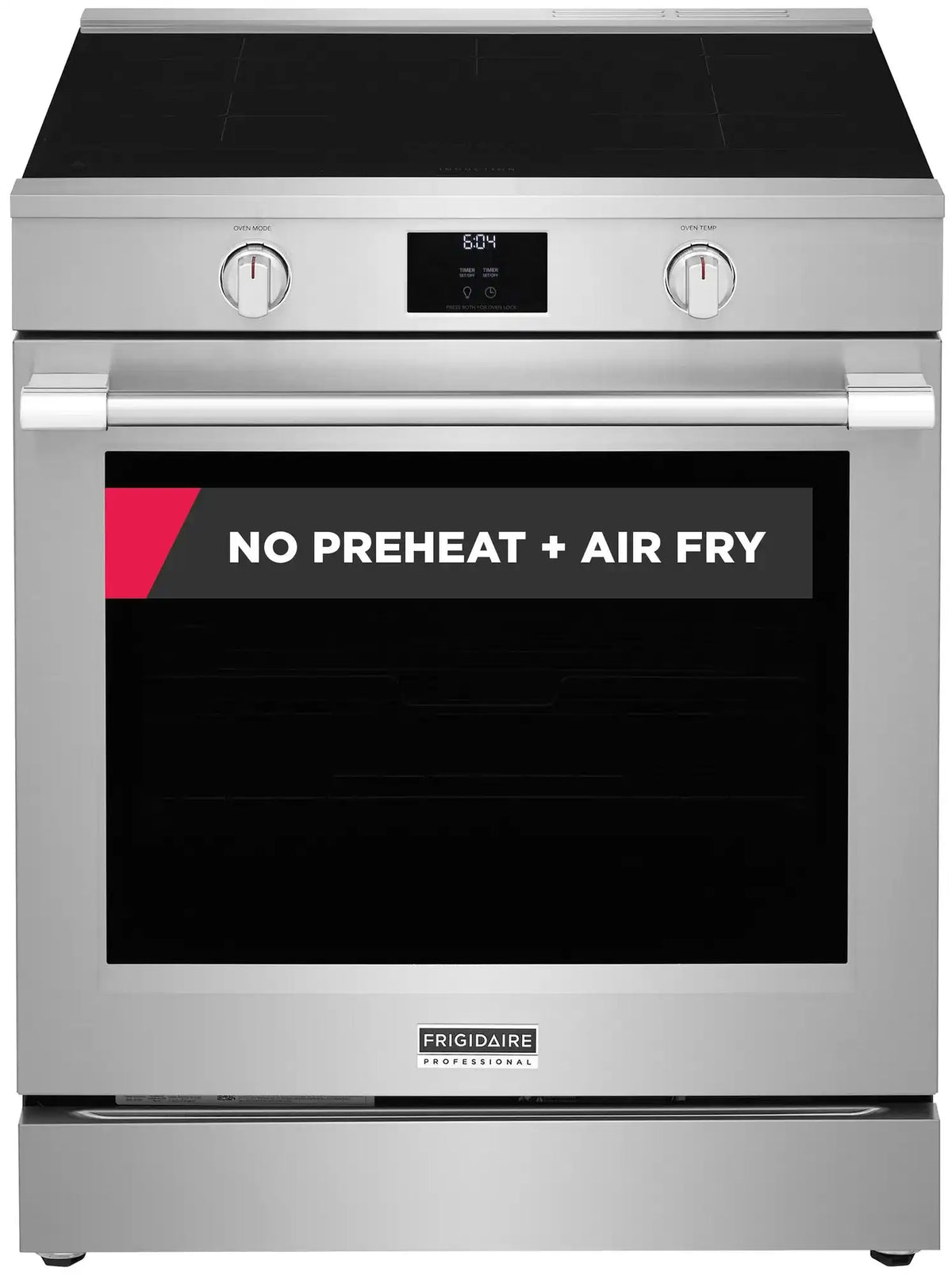 30” Induction Range with No Preheat + Air Fry, Includes Air Fry Tray